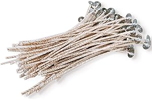 Candle Wicks for Soy Candles: 6 inch ECO Wicks for DIY Candle Making Kit