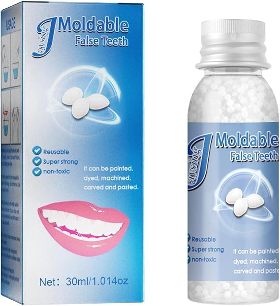 Moldable False Teeth,30ML Temporary Tooth Filling Kit for Teeth,Tooth