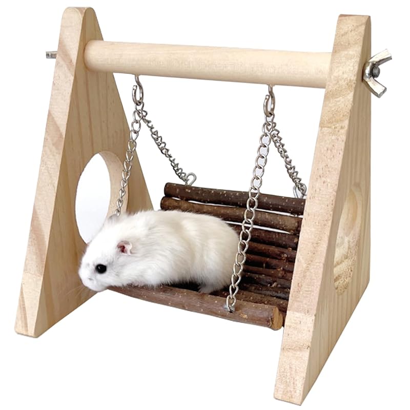 Brinquedo Suspenso para Hamster em Madeira Natural DEMONTALK SW, 1 Unidade