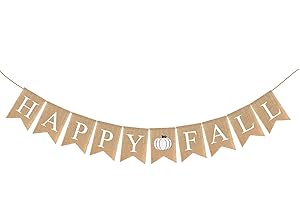 Burlap Fall Banner for a Festive Thanksgiving Decoration