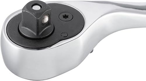 Miniatura 9 de INTERTOOL Llave de trinquete de 38 pulgadas, mango de desplazamiento premium, liberación rápida reversible de 72 dientes, acero al cromo vanadio