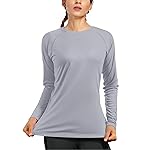 isnowood Swim Shirts for Women, UPF 50+ UV Sun Protection Long Sleeve Shirt, Lightweight Quick Dry Workout Hiking Running Rash Guard Top