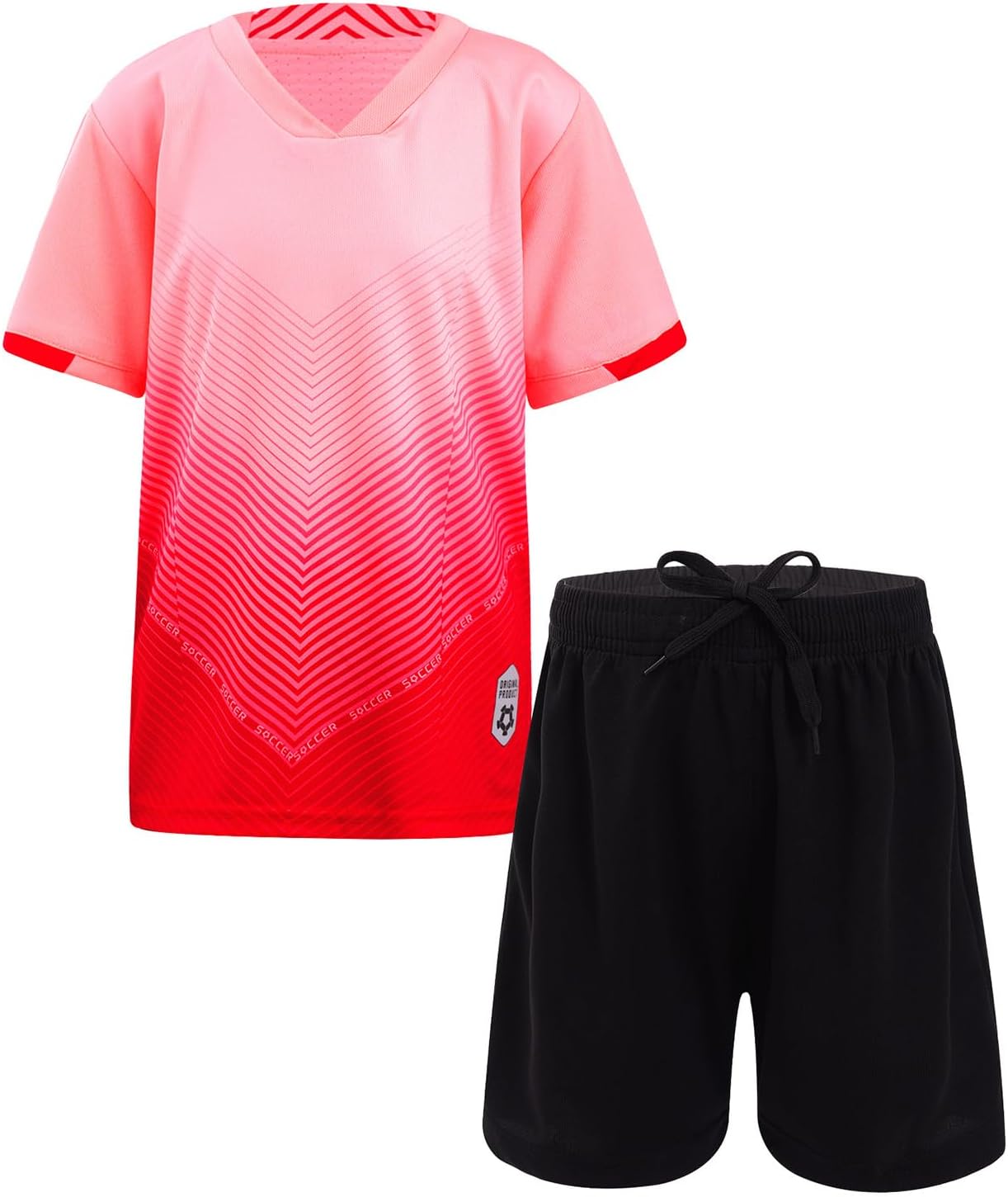 ranrann Voetbalset voor jongens, kinderen, shorts en T-shirt