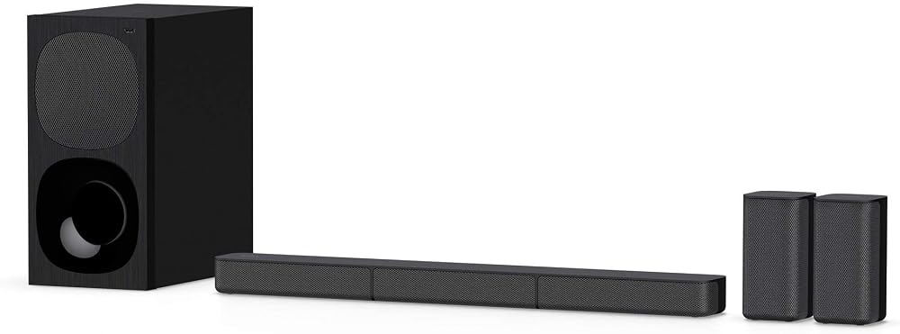 Sony Barre de son TV 5.1 HT-S20R Dolby Surround avec caisson de basses filaire et haut-parleurs arrière, noir