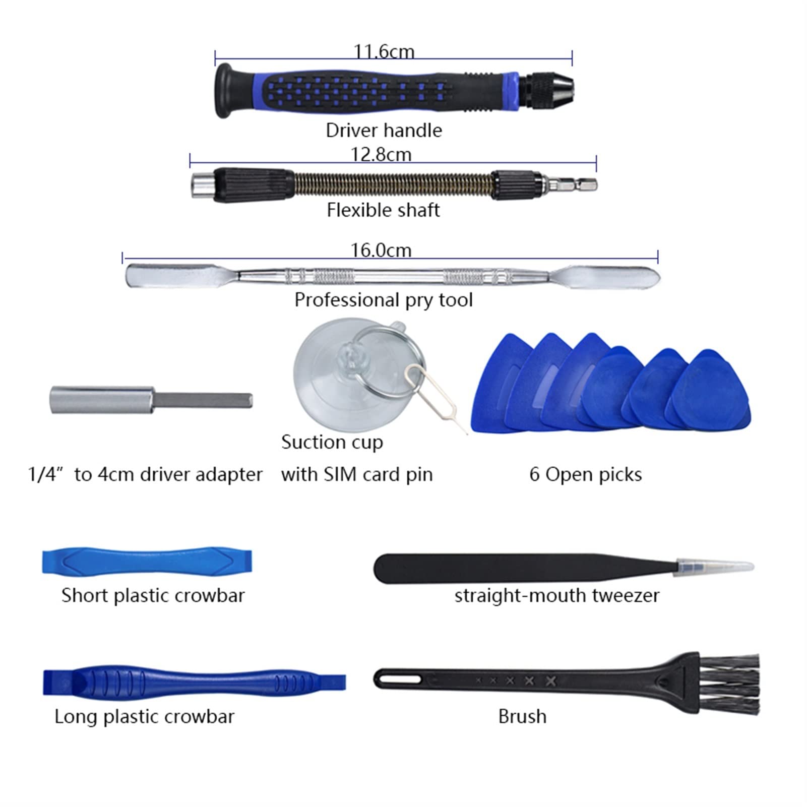 126 in 1 Schraubendreher Set Precision Mini Magnetic isoliert Schraubendreher Bits Kit for Pc. Telefon-Mobile-Kamera-Reparatur-Tool