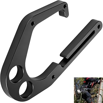 Aluminum Tree Hook for Climbers One-Hand Operation, Open Design, Secure Hold for Chainsaws & Tools, Compatible with Shembiner XL
