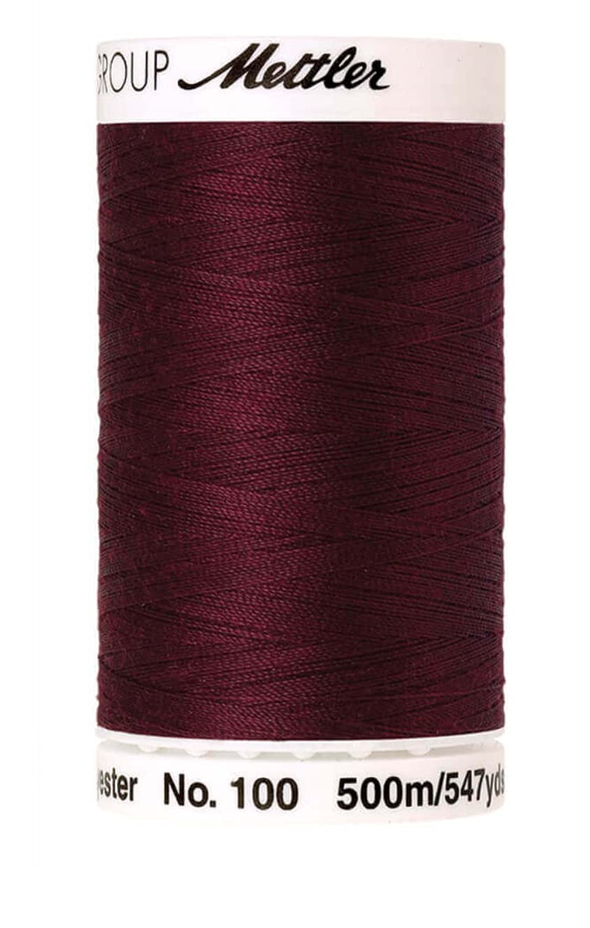 Fil à coudre polyester Amann rouge 500 m pour machine et couture main