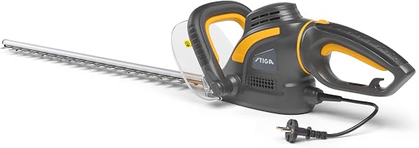 Taille-haie électrique 600 W, lame 60 cm, poignée pivotante 180°, écartement 20 mm, 3,3 kg