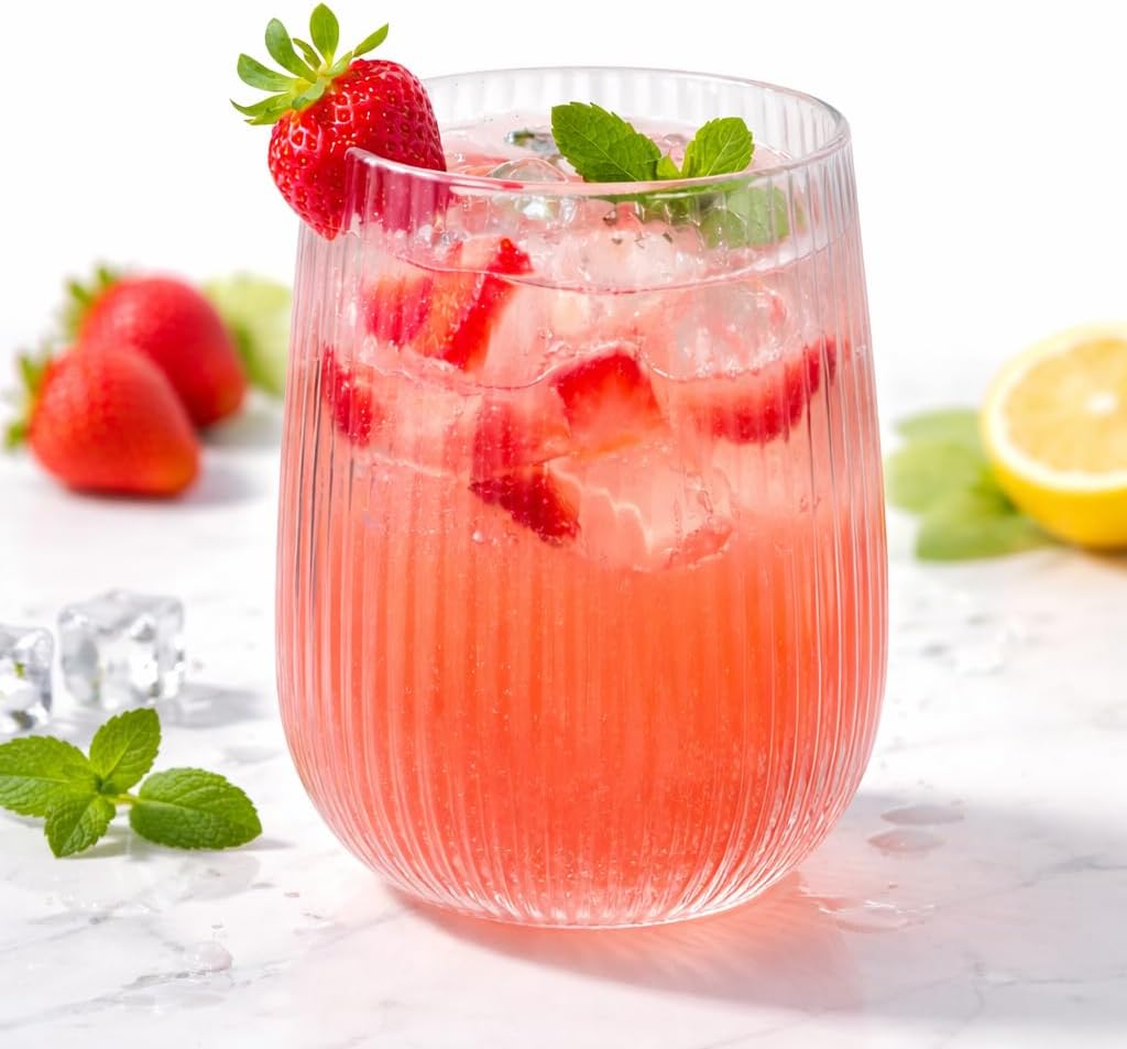 Oojami Plastic Wine Glasses Disposable Bulk 30 Pack - 16 oz Stemless Clear Wine Cups Reusable Shatterproof Unbreakable for Wedding Party Events Outdoor Catering Drinkware