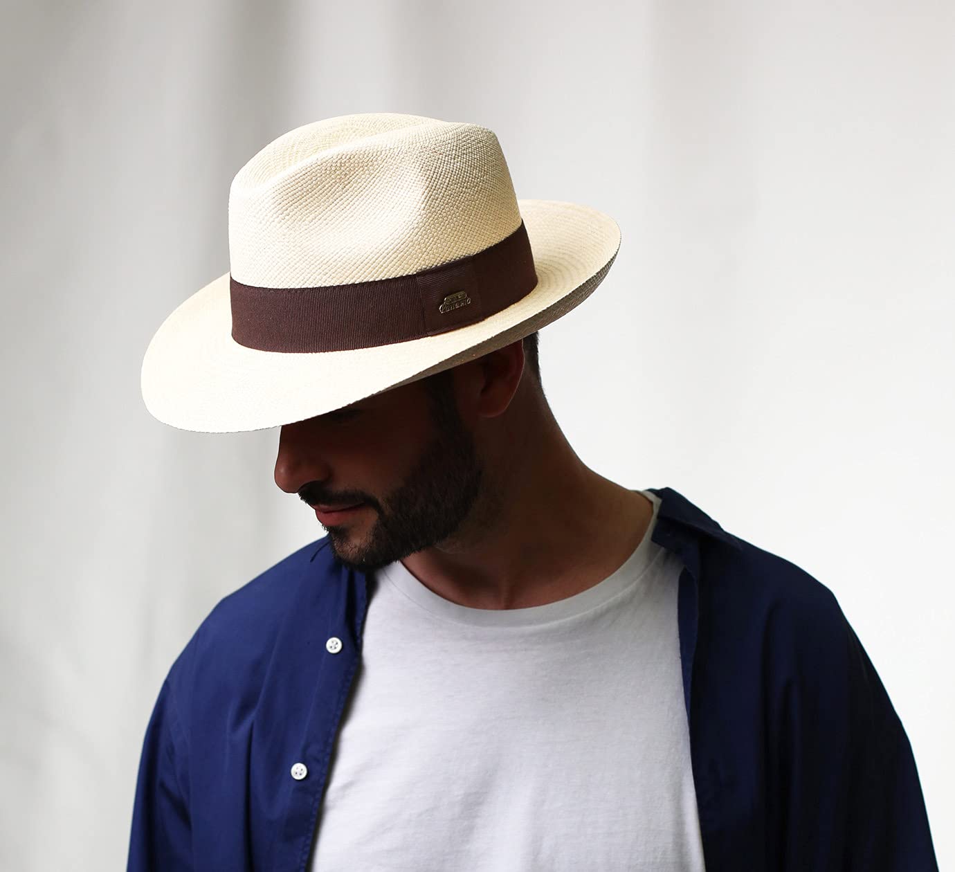 Authentique Chapeau Panama, tressage Traditionnel en Équateur Large Bord, Homme ou Femme Original Ecuador