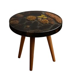 Forest Table Custom Pine Cone Table Elegant Handcrafted Floral Design Durable Coffee Table for Living Room Home Decor