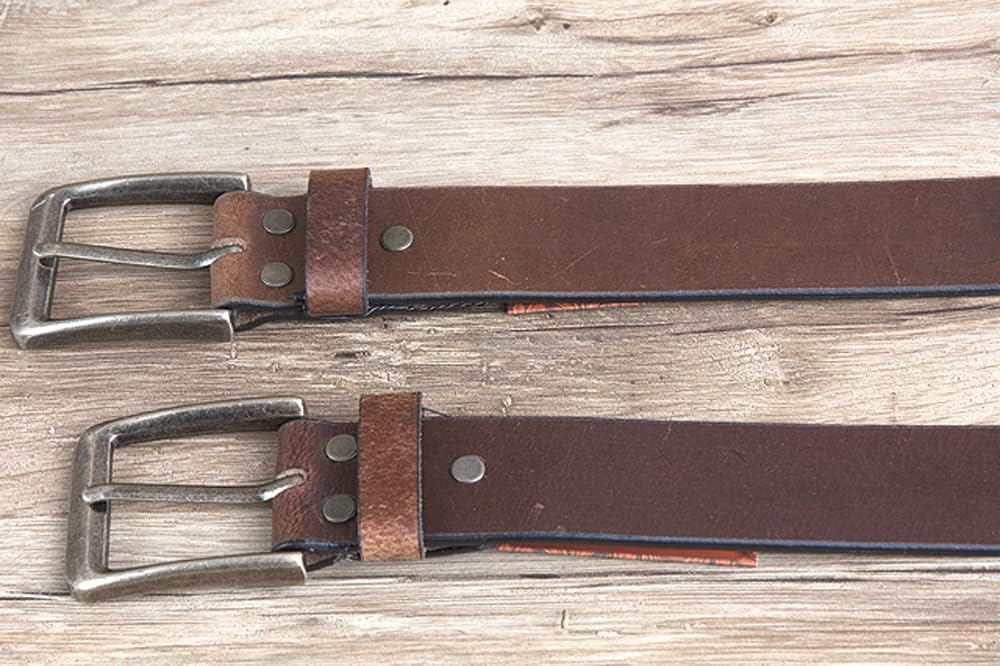 HILASON Western Genuine Leather Belt for Men Women Cowboy Cowgirl Handmade Unisex Full Grain Heavy Duty Jeans