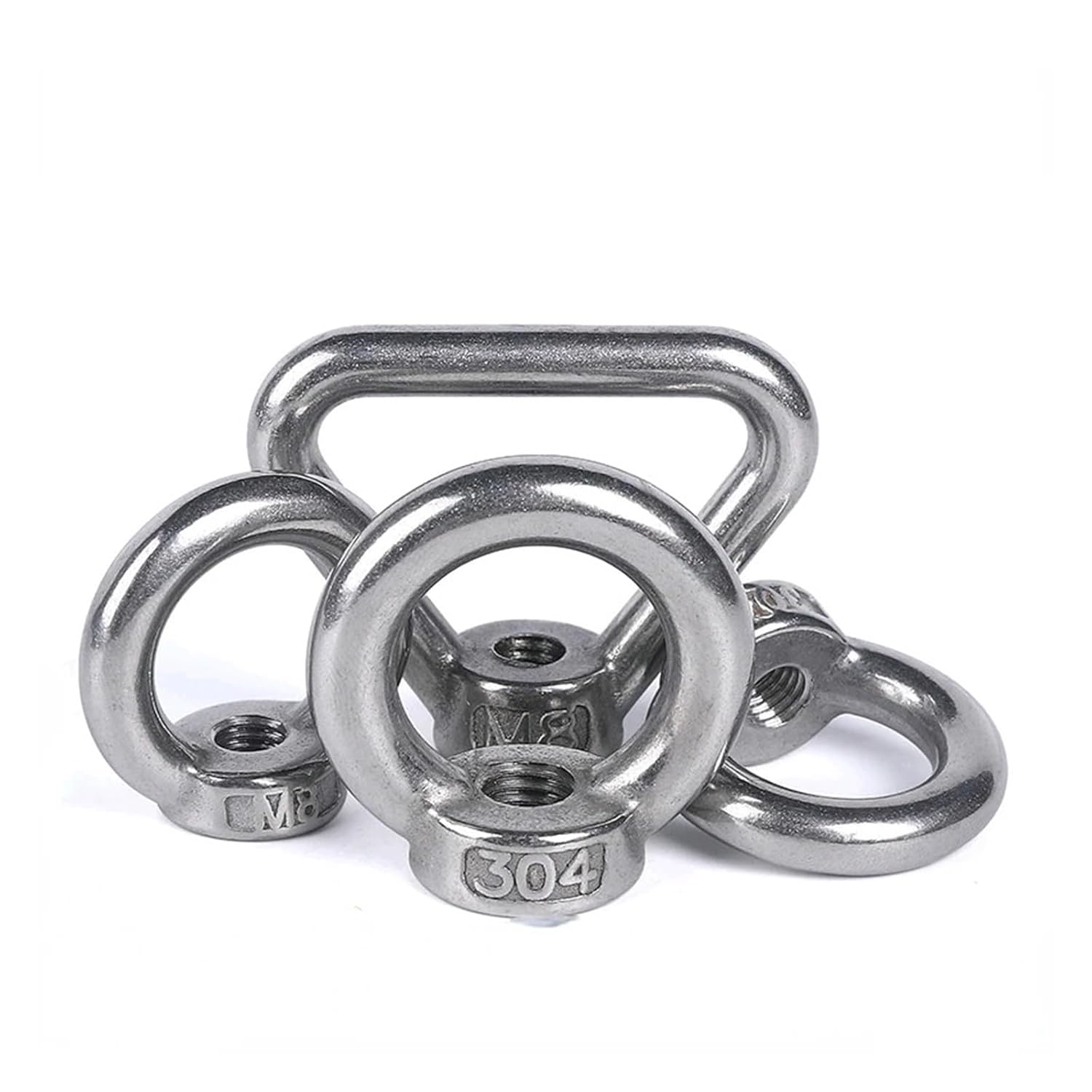 Triangle Ring Shape Lifting Eye Nut, Triangle Ring nut M3 M4 M5 M6 M8 M10 304 Stainless Steel Eyenut Screw Eyebolt Eyebolt Marine Eyebolt Triangle Ring Eyebolt(Round,M14)