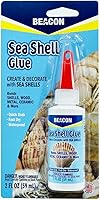 Beacon Sea Shell Glue: Waterproof, Clear-Drying Adhesive for Shells, Wood, Metal, Glass & Crafts | 2oz