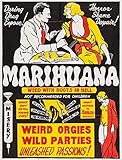 Sweetums Signatures Propaganda Political Drug Abuse Marijuana Weed Weird Unframed Poster，12x18inch，30x46cm