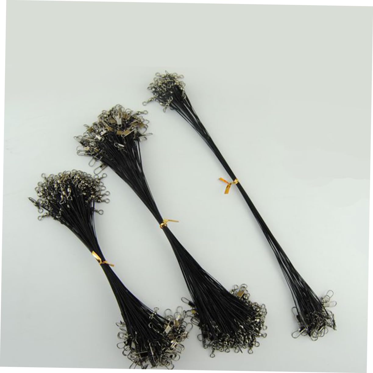 SUPVOX Fishing 50 Pcs 20cm Steel Wire Lure Line Durable and Wear-Resistant for Outdoor Fishing Rigging