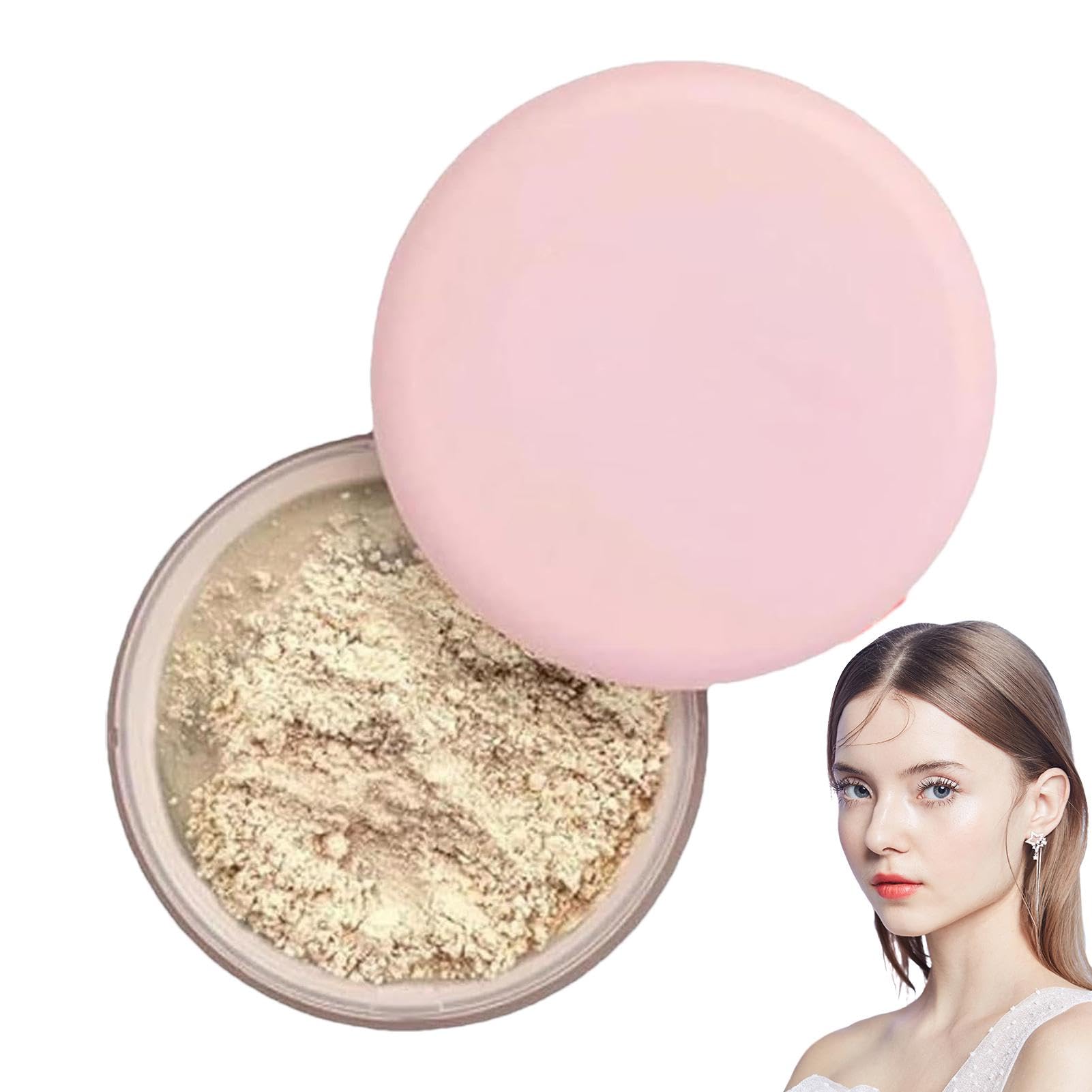 Gdiojnfg Blurring Setting Powder, Blurring Powder, Matte Perfection Loose Powder, Matte Finishing Powder, 15g Loose Powder Foundation, Waterproof Delicate Powder Makeup, Leaves Skin Smooth And Clean