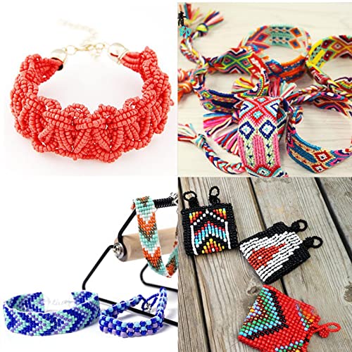 Telar de cuentas Bead Loom para tejer collares y pulseras con herramientas 4