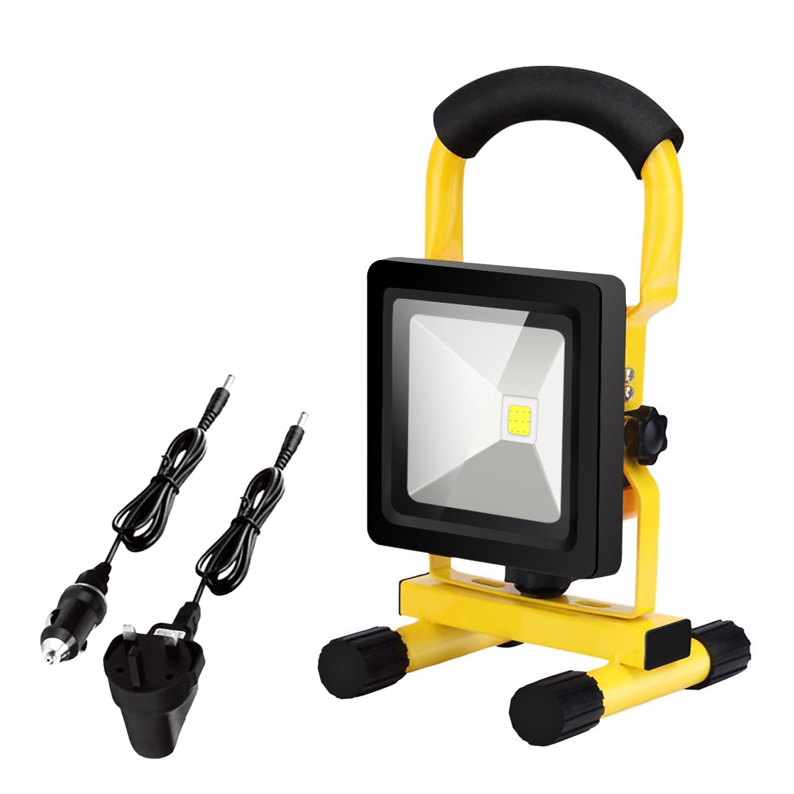 Beizkna LED Work Light USB Rechargeable Floodlight Portable Outdoor Security Spotlight 10W Camping Emergency Light, Waterproof Perfect for Home, Garden, Car, Garage, Warehouse