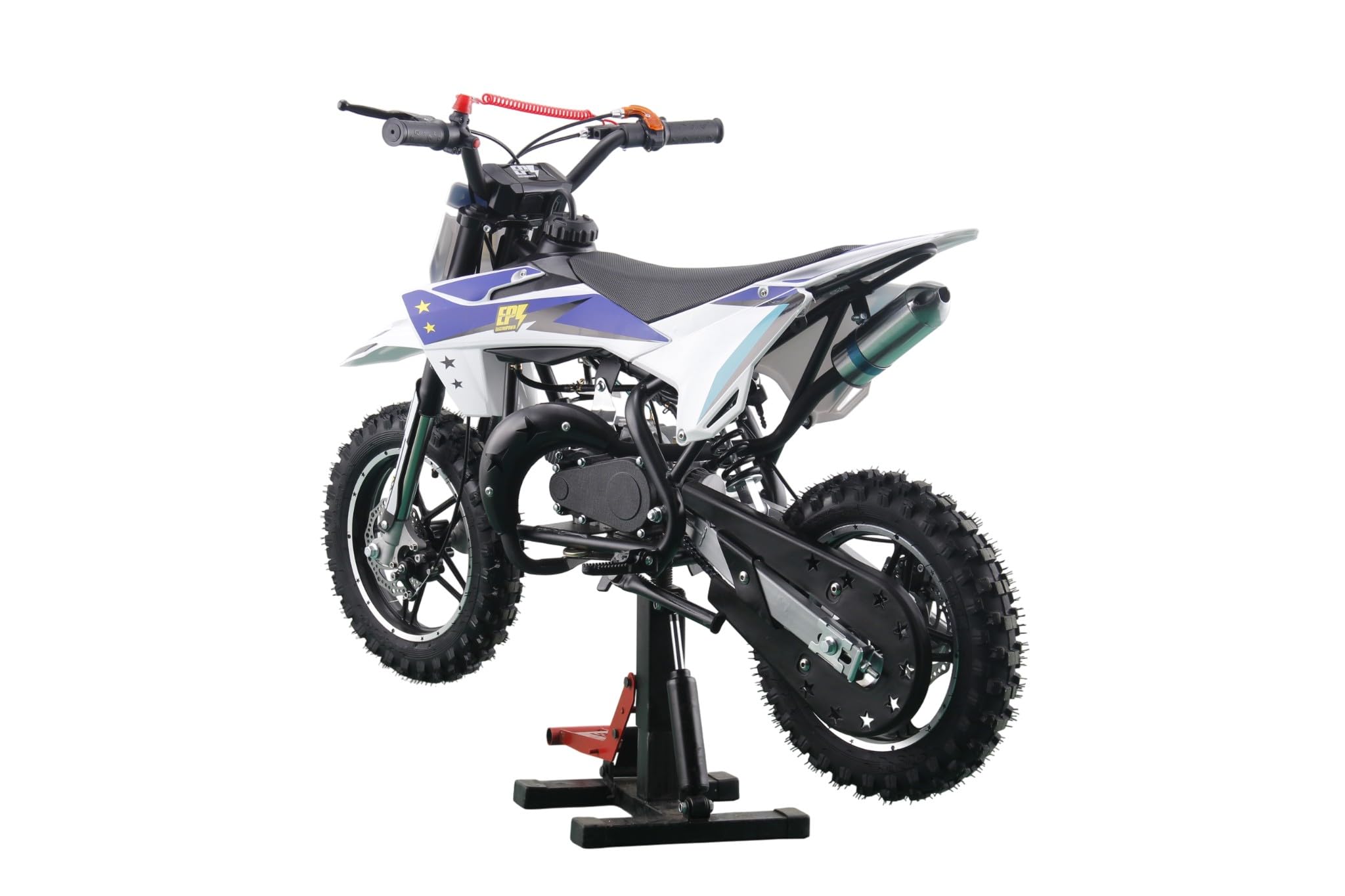 Moto enfant - Mini moto thermique 2 temps 49cc Bleu