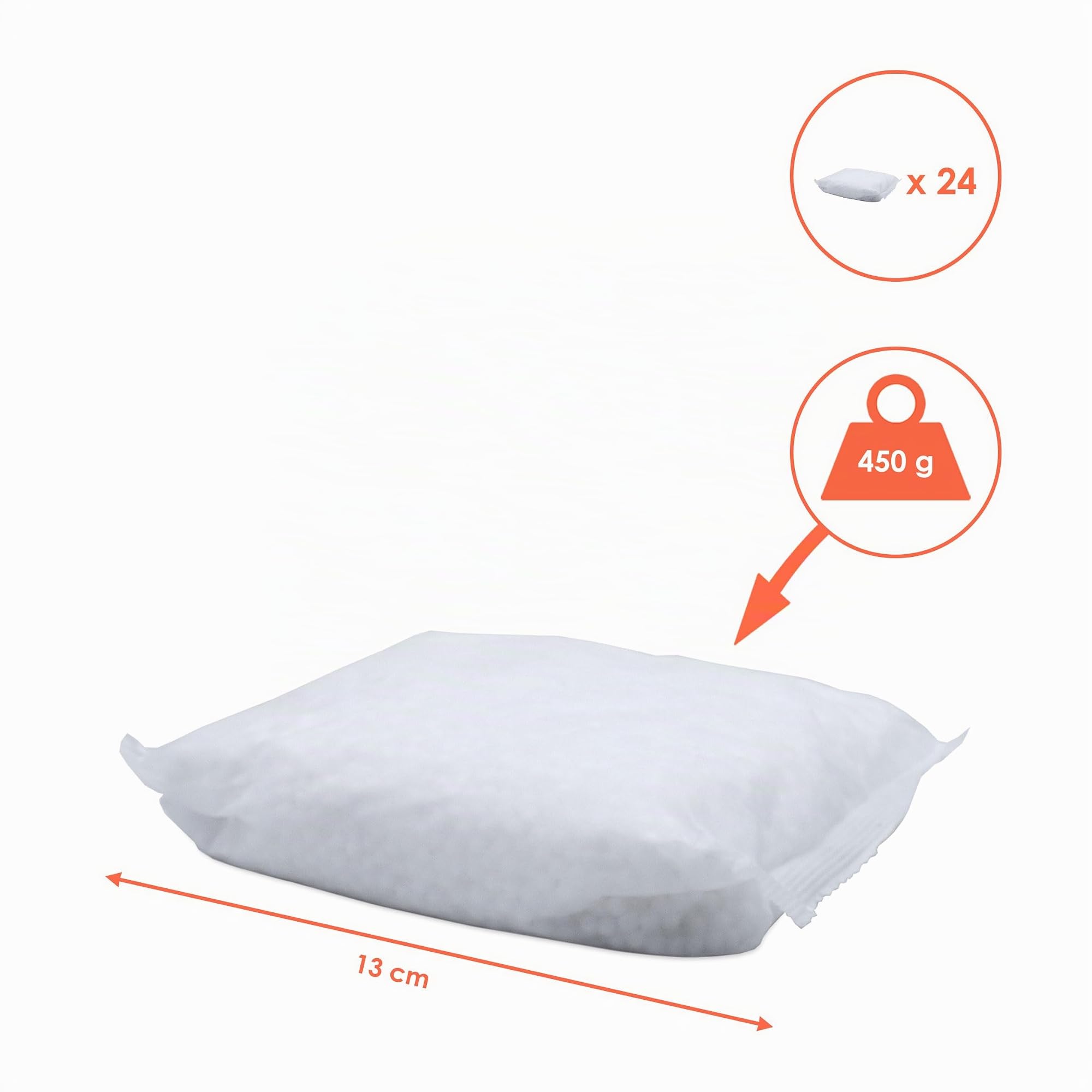 Spetebo Lot de 24 recharges pour déshumidificateur d'air Ultra Fresh - 450 g - Granulés pour déshumidificateur