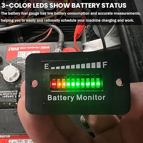 Miniatura 4 de Monitor de batería de automóvil, indicador de capacidad de combustible, medidor indicador de combustible Bm210 de plomo-ácido y iones de litio para