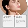 Lanera Foundation For Women,Colour Changing Foundation Concealer For Mature Skin,Full Coverage,Moisturizing And Clear Liquid Face Foundations Concealers,Soft Matte,Long Lasting Makeup,2PCS(Natural)