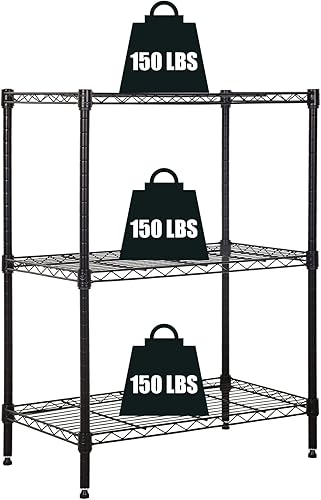 Miniatura 9 de MGHH Estante de almacenamiento de 6 niveles, estantería de alambre con ruedas, estante de metal resistente ajustable en altura NSF con ruedas para