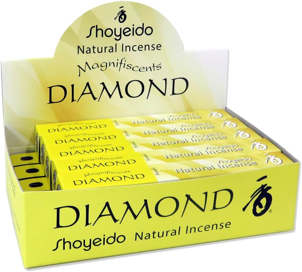 Shoyeido's Diamond Incense - 1 Pack of 10 Bundles, 30 Sticks per Bundle