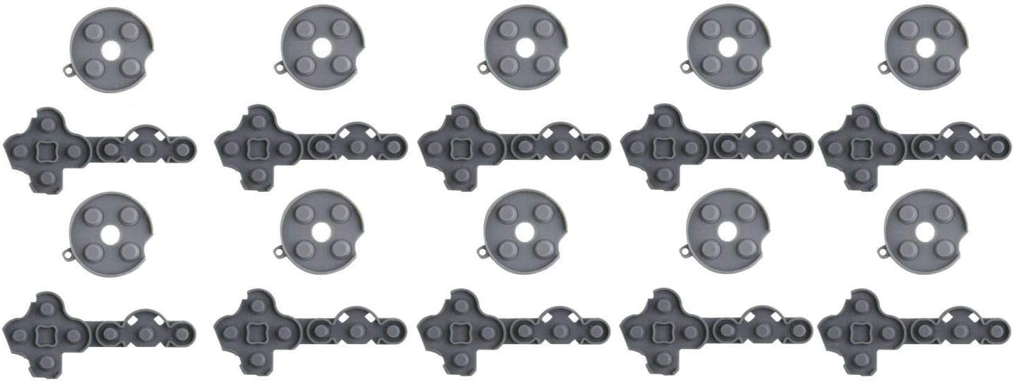for Xbox 360 Controller Conductive Pads Conductive Silicone Button Pad Replacement Part(10 Sets) (10 Sets)