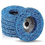 6PCS Strip Discs Stripping Wheel 115mm 4.5inch Durable Poly Paint Removal Disc For Angle Grinder Clean and Remove Paint Coating Rust Welds Oxidation (Blue)