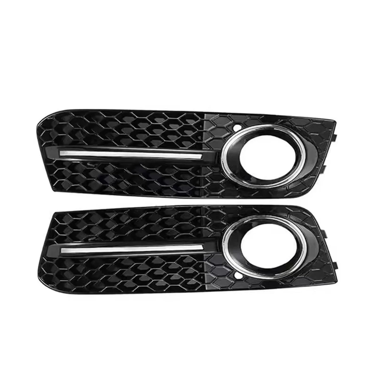 Grille phare antibrouillard avant argent compatible Audi A4 B8
