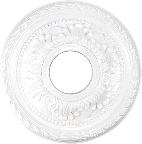 Crapyt Medallones de techo para candelabros, medallón de ventilador de techo para sala de estar, comedor, centro comercial, dormitorio, medallón de