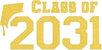 Vista 20 de Class of 2031 Iron On Decal, Graduation Shirt Transfer, Graduate Tshirt Patch, DIY Crafts, Graduation Cap, Pick Size and Color, Iron-On Almost Old