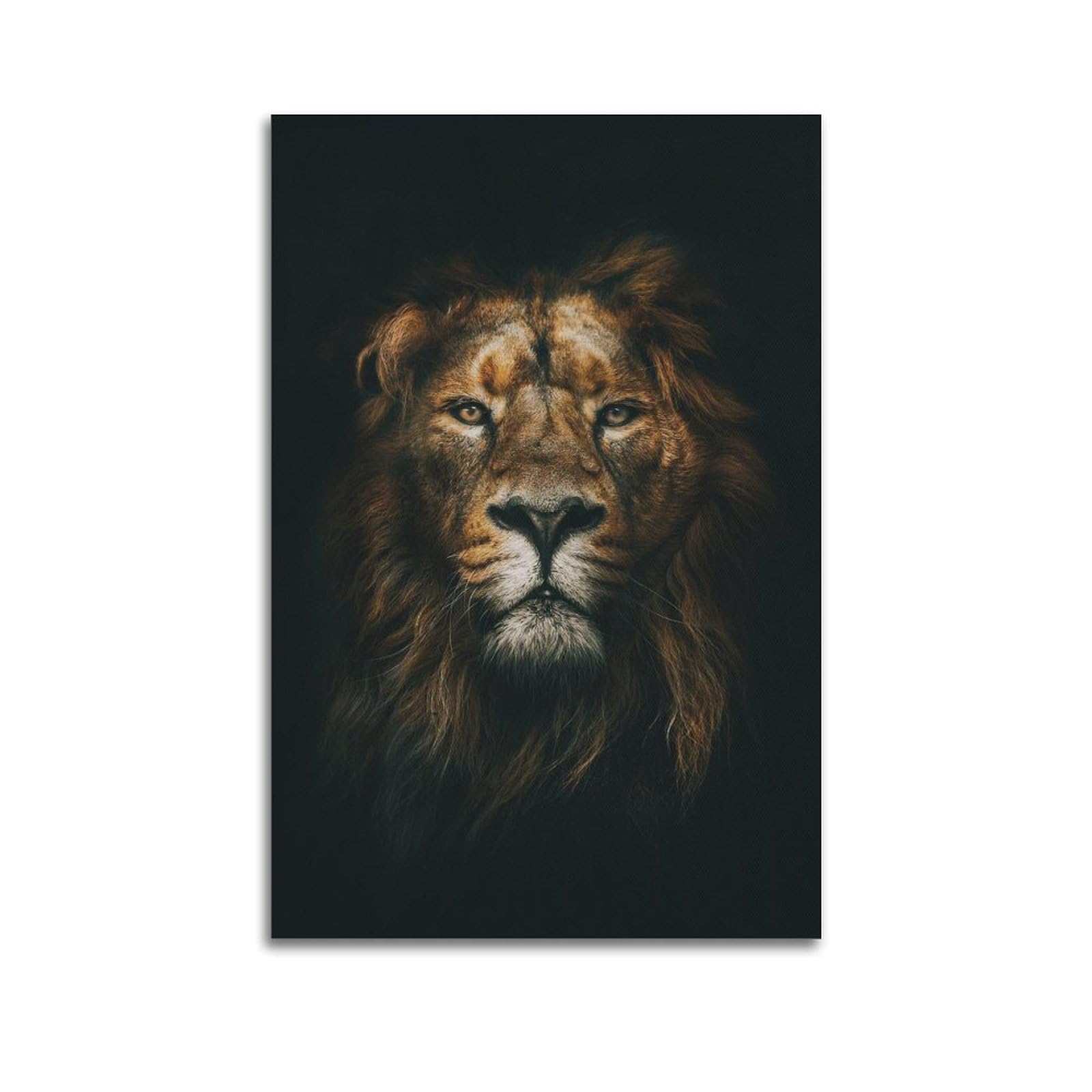 Xkuga Boys Unframe-Style African Lion Poster Habitat Wildlife Savannah King Roaring Modern Decorative Canvas Prints - Ideal Wall Art For Family, Man Cave, Game Room, & Girls Bedroom 24X36inch(60X90cm)