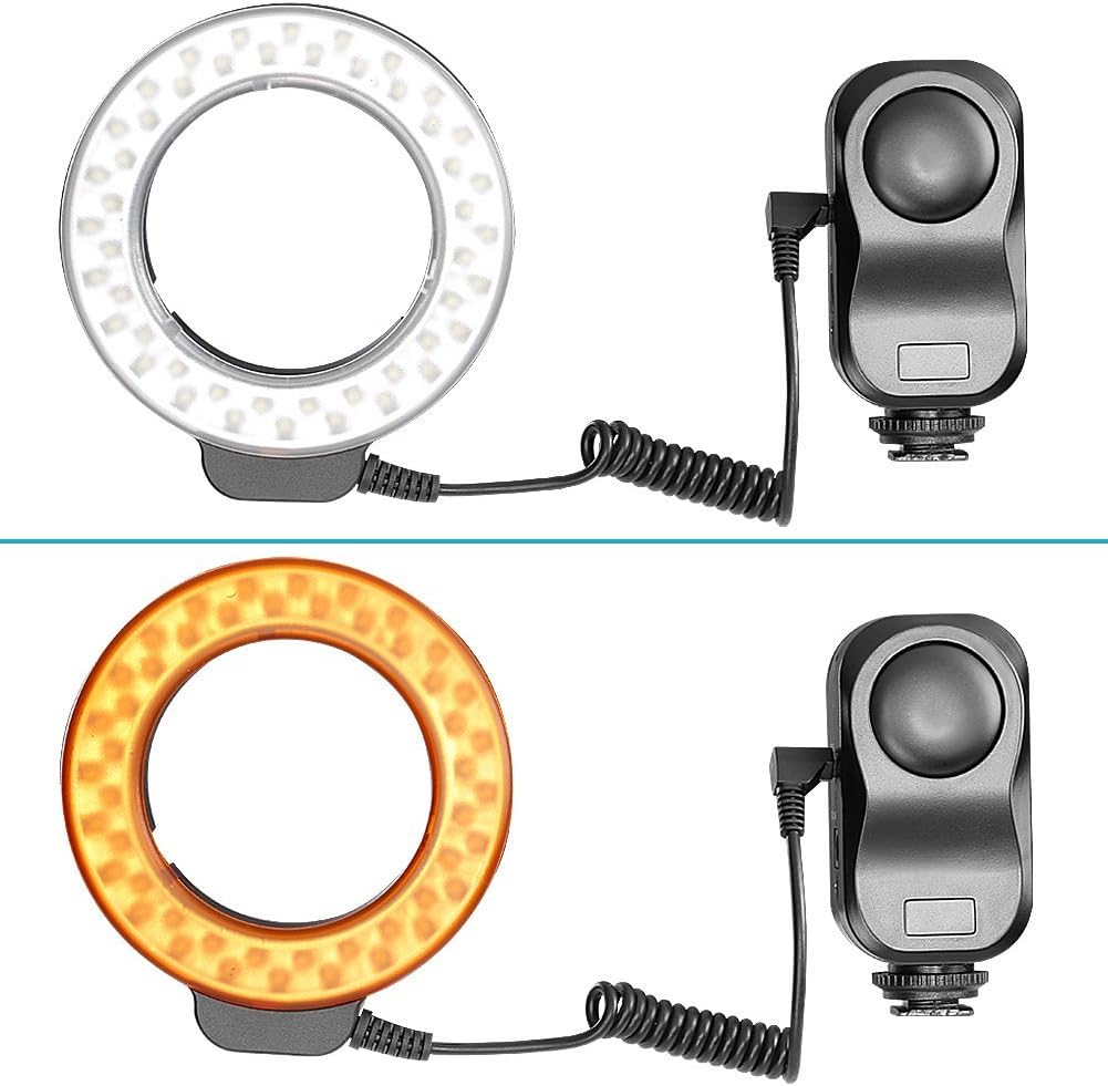 Bestlight 48 LED Macro Ring Light With 6 Adaptors Rings for Canon Digital EOS Rebel SL1 (100D),T5i(700D),T4i(650D),T3(1100D),T3i(600D),60D,60Da,50D,Nikon D5300,D5000,D3000,D3200,D5100 DSLR Cameras