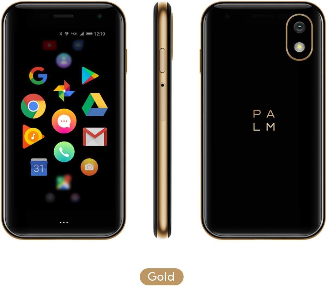 Palm Phone PVG100 (The Small Premium Unlocked Phone) with 32GB Memory and 12MP Camera (Gold)