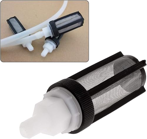 Miniatura 3 de Filtro de entrada de acuario para tubo de 0.276 in y 0.315 in de acero inoxidable para peces de camarón de malla de malla para tanque de prefiltro