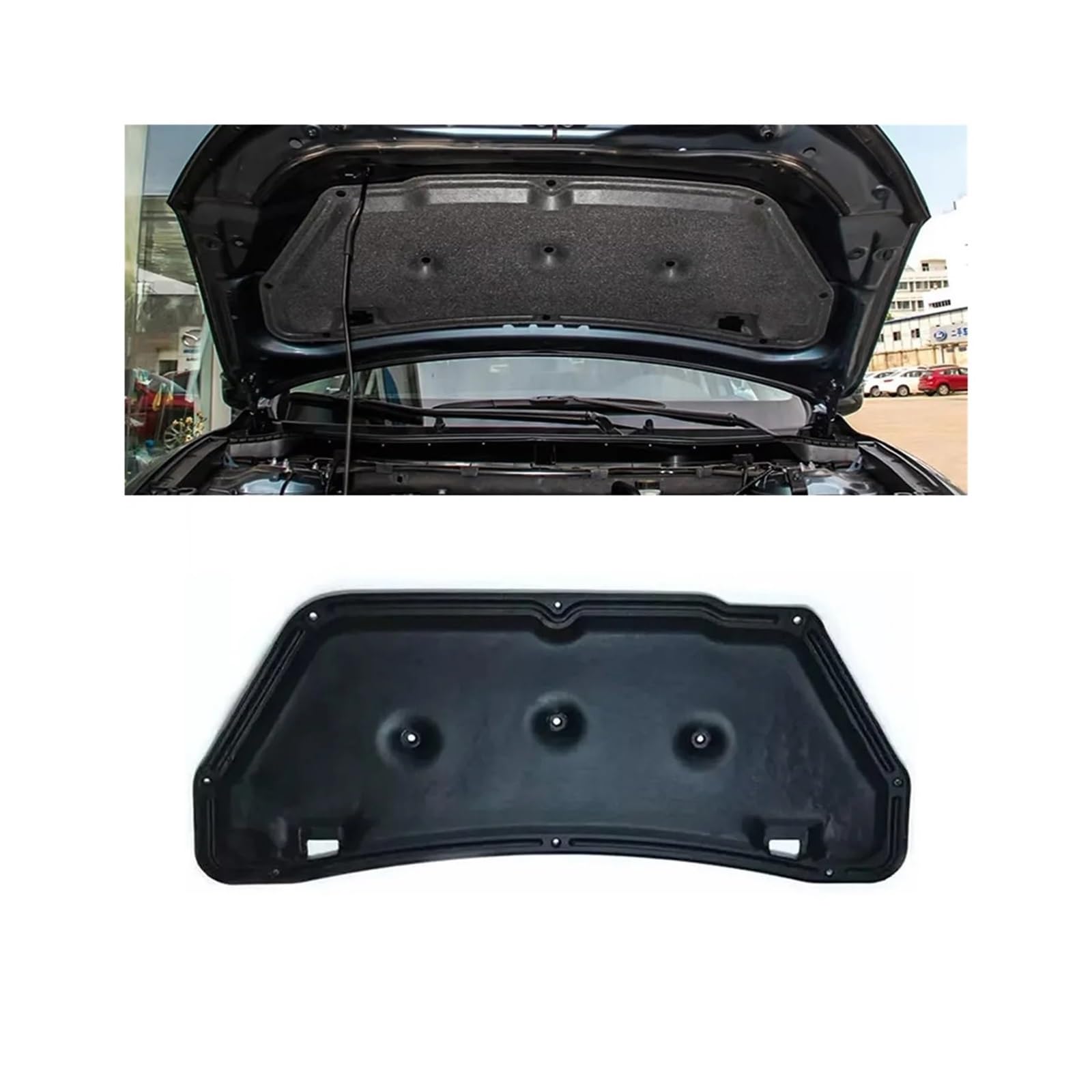 Fxfupo For 13-17 Front Engine Hood Bonnet Insulation Cotton Pad Compatible For Mazda Cx-5 Cx5 2013-2024 Sound Heat Soundproof Heat Insulation Mat(For 13-17)