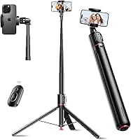 Basike Tripé para Celular – Bastão de Selfie Dobrável 177cm com Abertura Automática, Rotação Dupla 360° e Controle Remoto Magnético Destacável, 3 em 1 Pau de Selfie para Selfies e Transmissão ao Vivo
