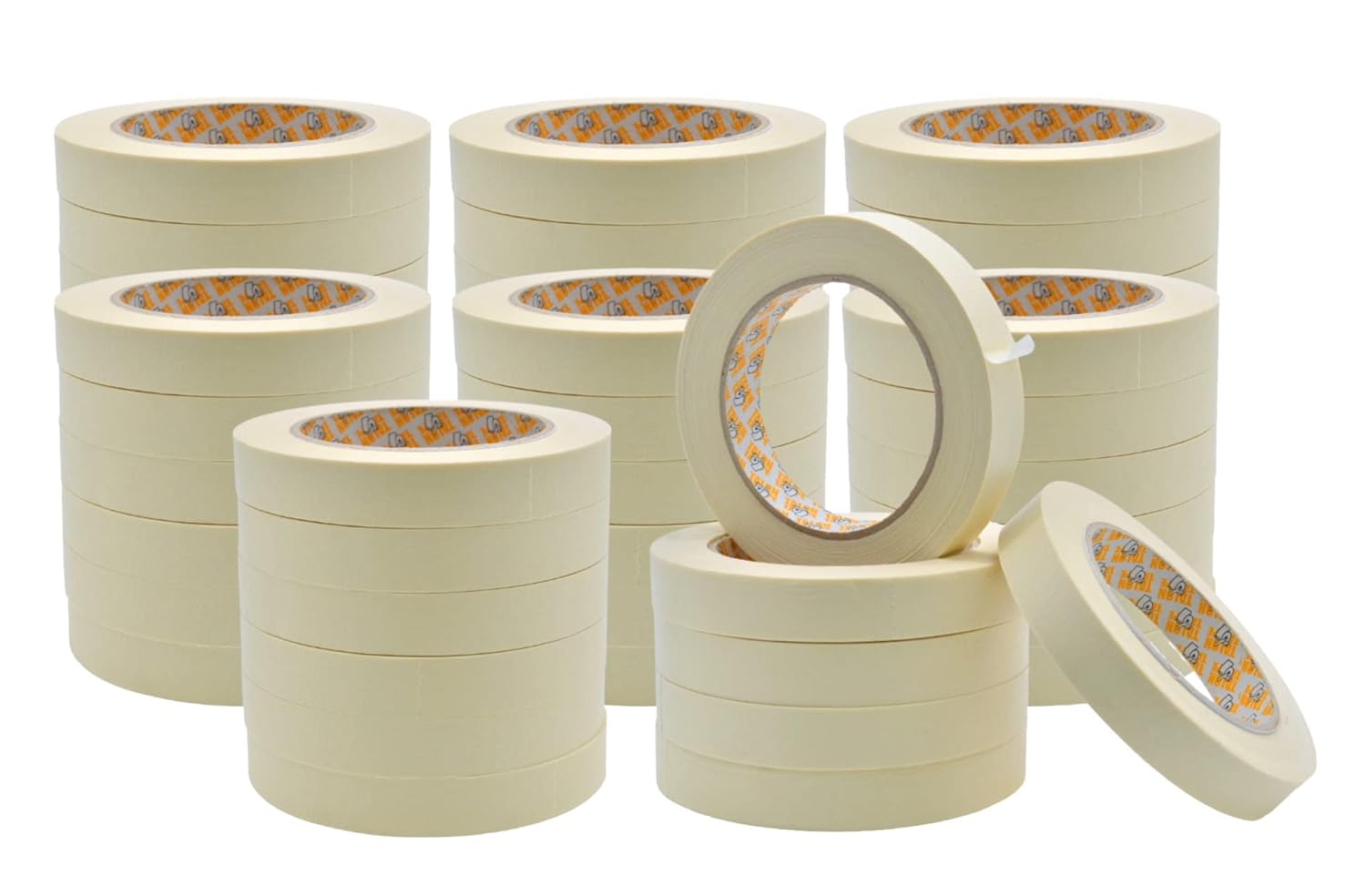 Black Friday - 50% OFF WOD GPM-63 Masking Tape 3/4 inch for General Purpose/Painting - Case of 48 Rolls - 60 Yards per roll