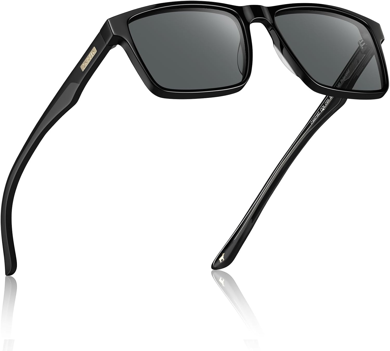 CARFIA Retro Acetate Mens Sunglasses Polarized Classic Square Sun Glasses CA62162