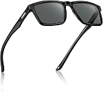 CARFIA Retro Acetate Mens Sunglasses Polarized Classic Square Sun Glasses CA62162