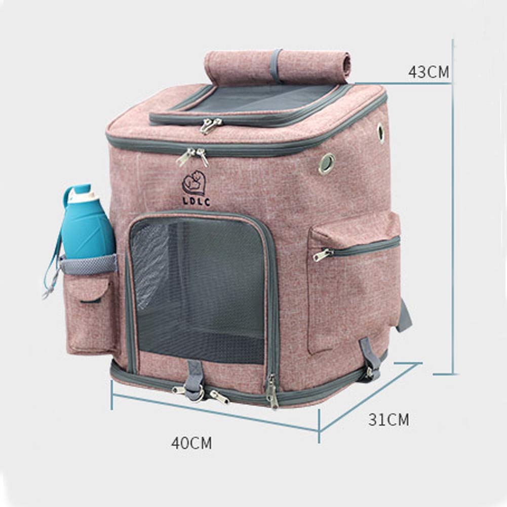 OMEM Rucksack für Haustier Outdoor Hunde rucksäcke für Haustier verstellbare Rucksack für Kleine Hunde und Katzen (Grau)