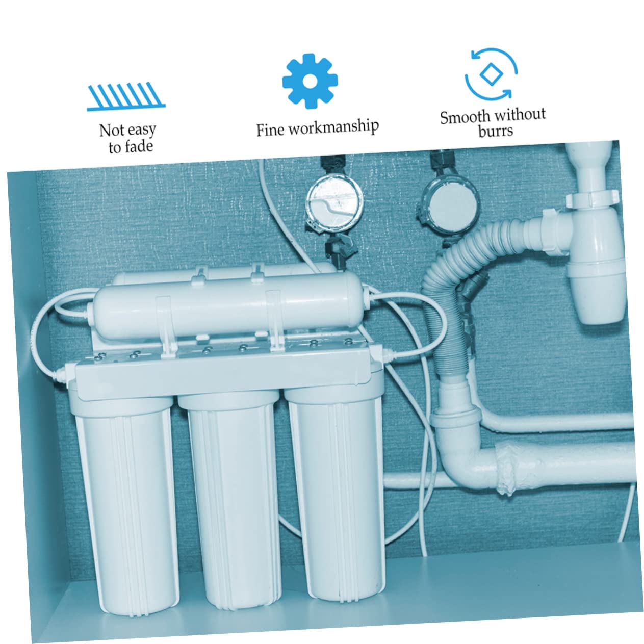 Gadpiparty Water Purifier Clamp Kit 1/4 Inch Water Filter Locking Clip Fitting Filter System Accessories