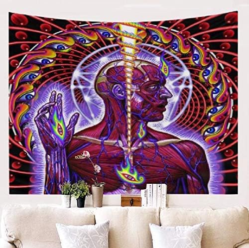 Langjitianya Tool Band Dissection Lateralus Wall Tapestry ，Tool Album Flag Poster Stickers (Lateralus)