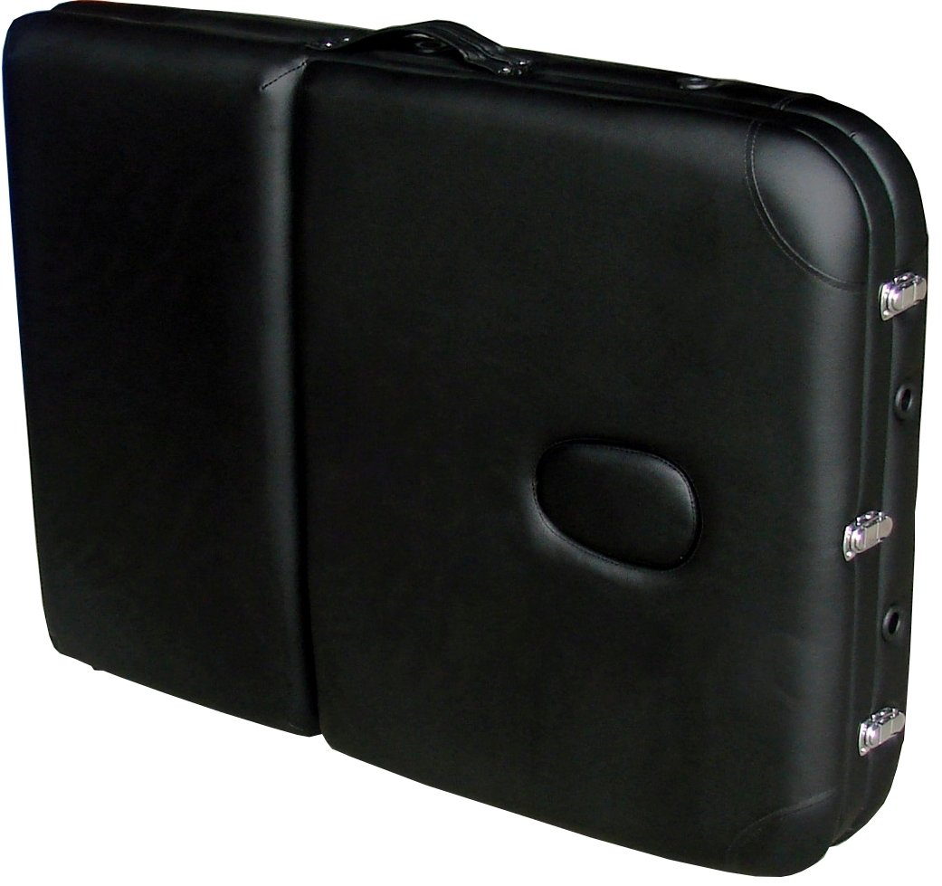 Massageliege Venus Faltbar - Klappbares Massagebett, Höhenverstellbar, Bis 140 Kg, Schwarz & Professionell