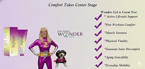 Miniatura 4 de Wonder Gel Gel - Crema de alivio del dolor de acción rápida para músculos, articulaciones, cuello, espalda, rodilla, hombros, pies, alivio del dolor