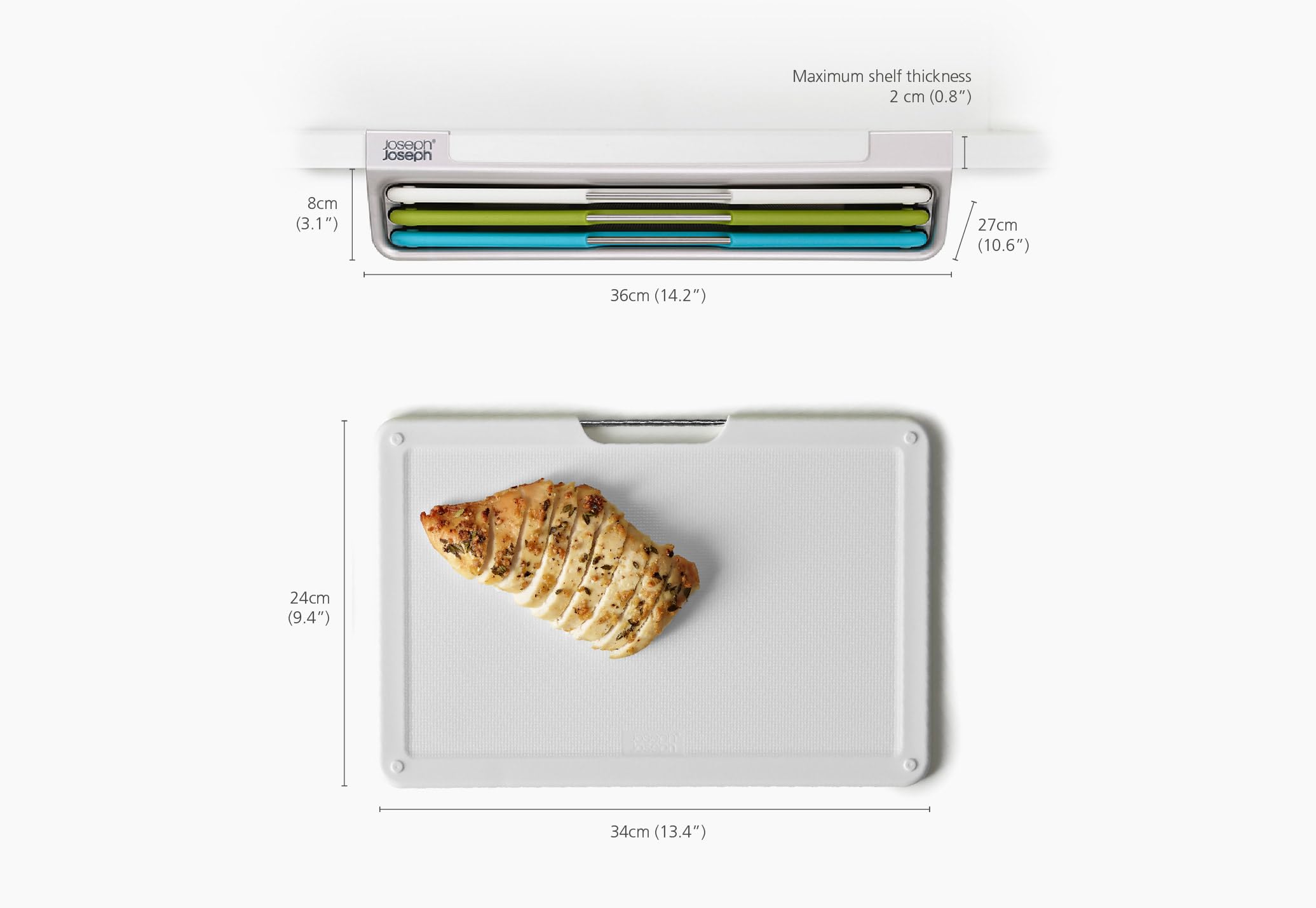 Set 3 Taglieri Joseph Joseph Pop - Bifacciali, Codificati A Colori, Lavabili In Lavastoviglie - Foto 2