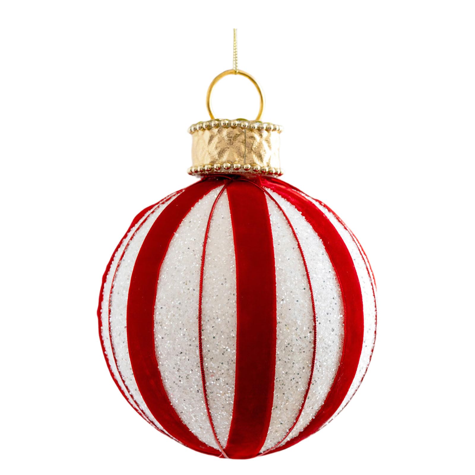 Carotoe 15Cm Red And White Christmas Foam Ball Shatterproof Decorative Holiday Decoration For Indoor Outdoor Use Red White Foam Christmas Ball